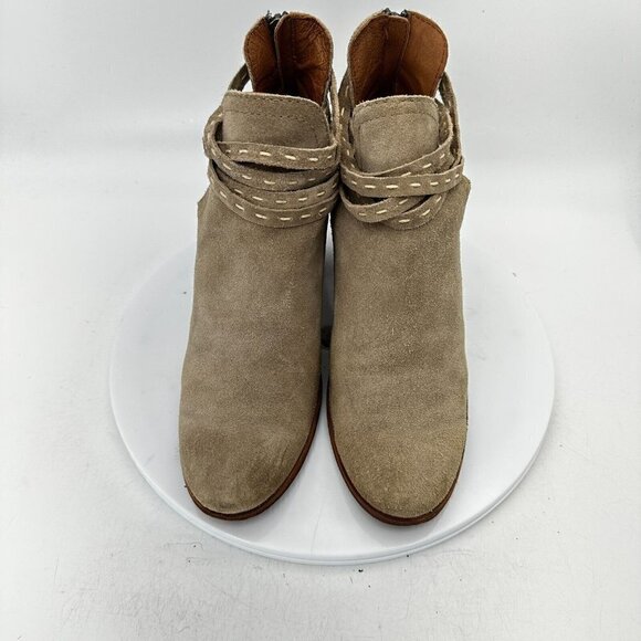 Frye Naomi Pickstitch Shooties Women Size 8.5B 3478385 Ash Suede Leather Boot - Picture 3 of 14